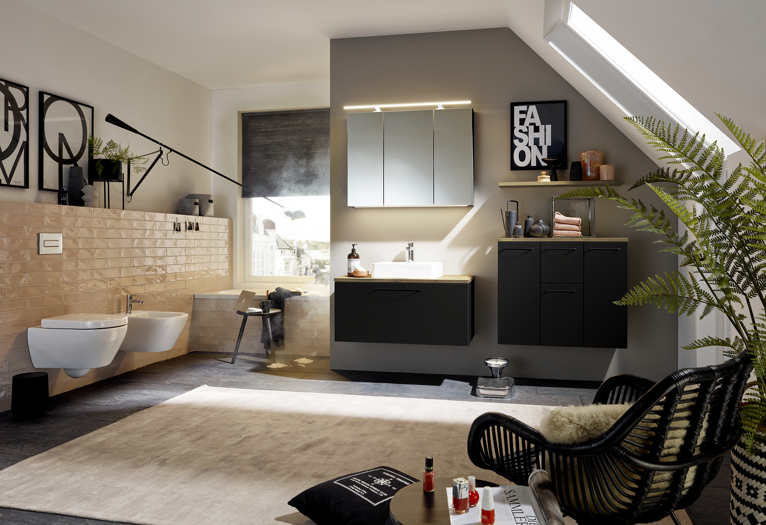 Baño estilo industrial