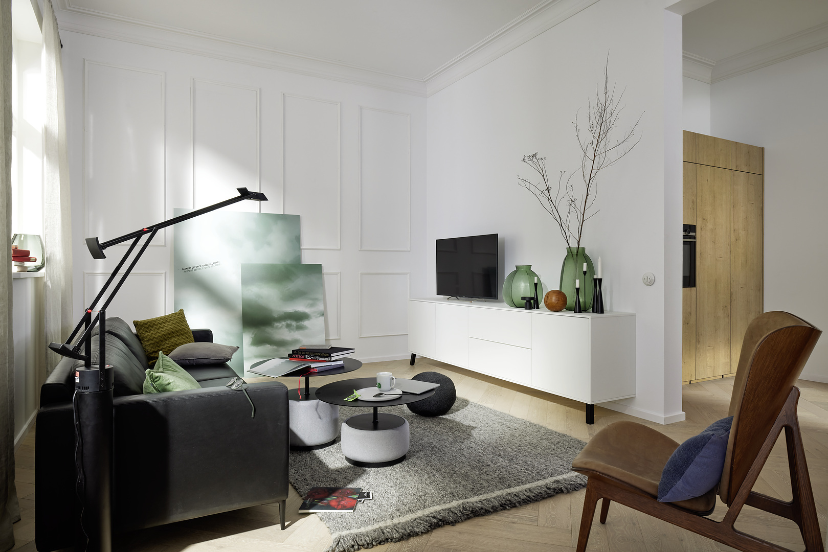 Living moderno blanco